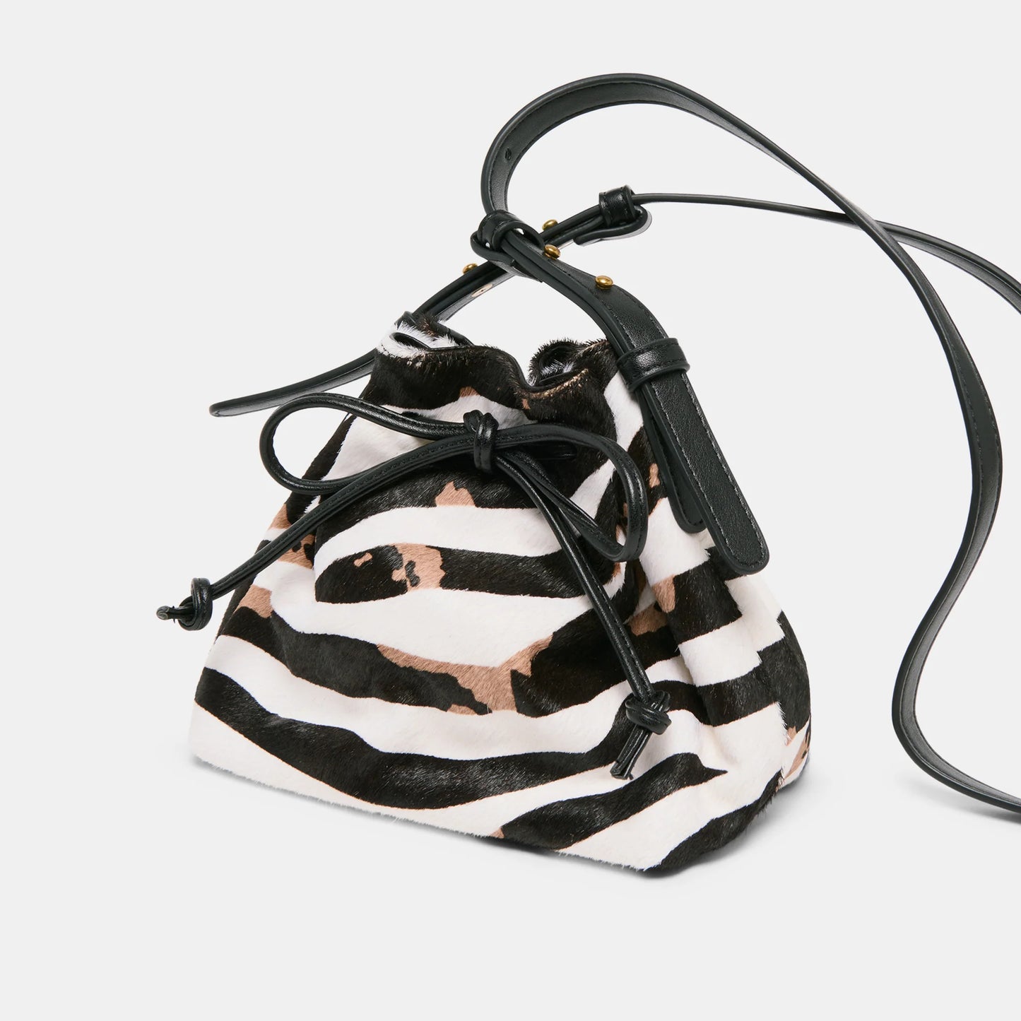 Randi Zebra Calf Hair Crossbody