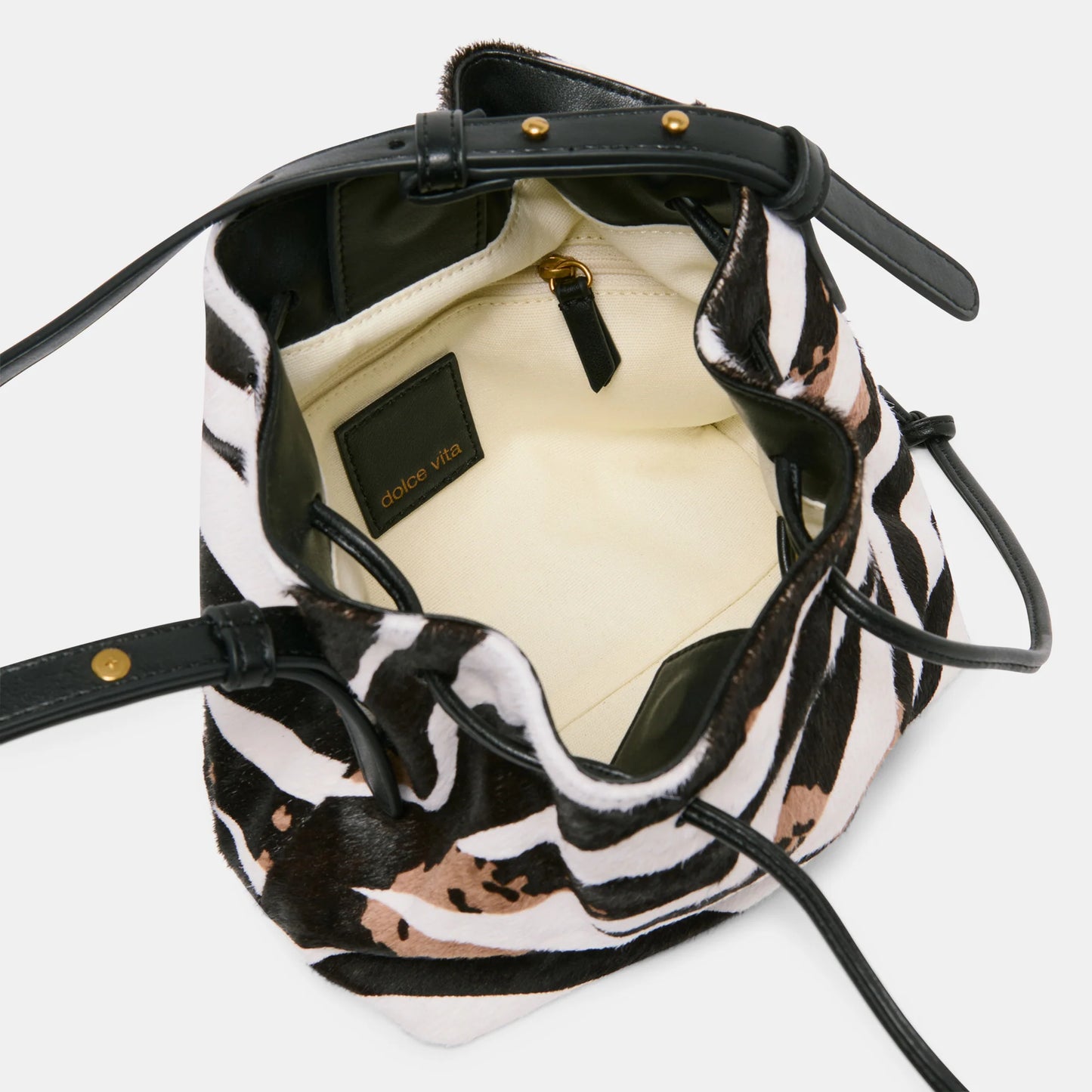 Randi Zebra Calf Hair Crossbody