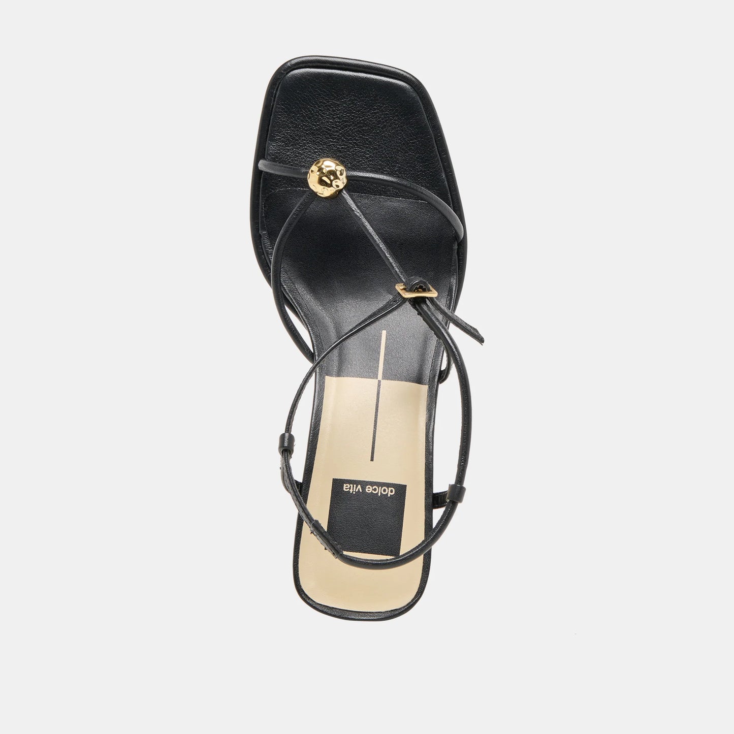 Mylee Black Leather Heel