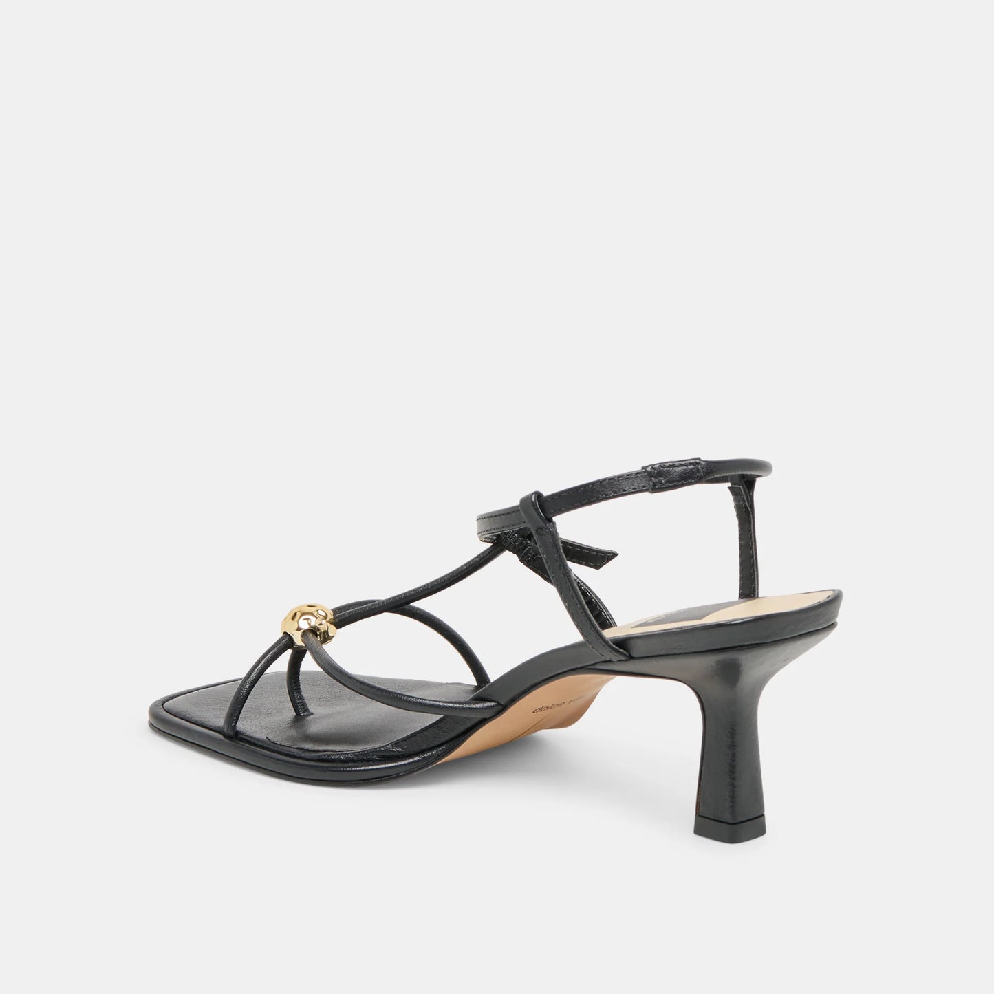 Mylee Black Leather Heel