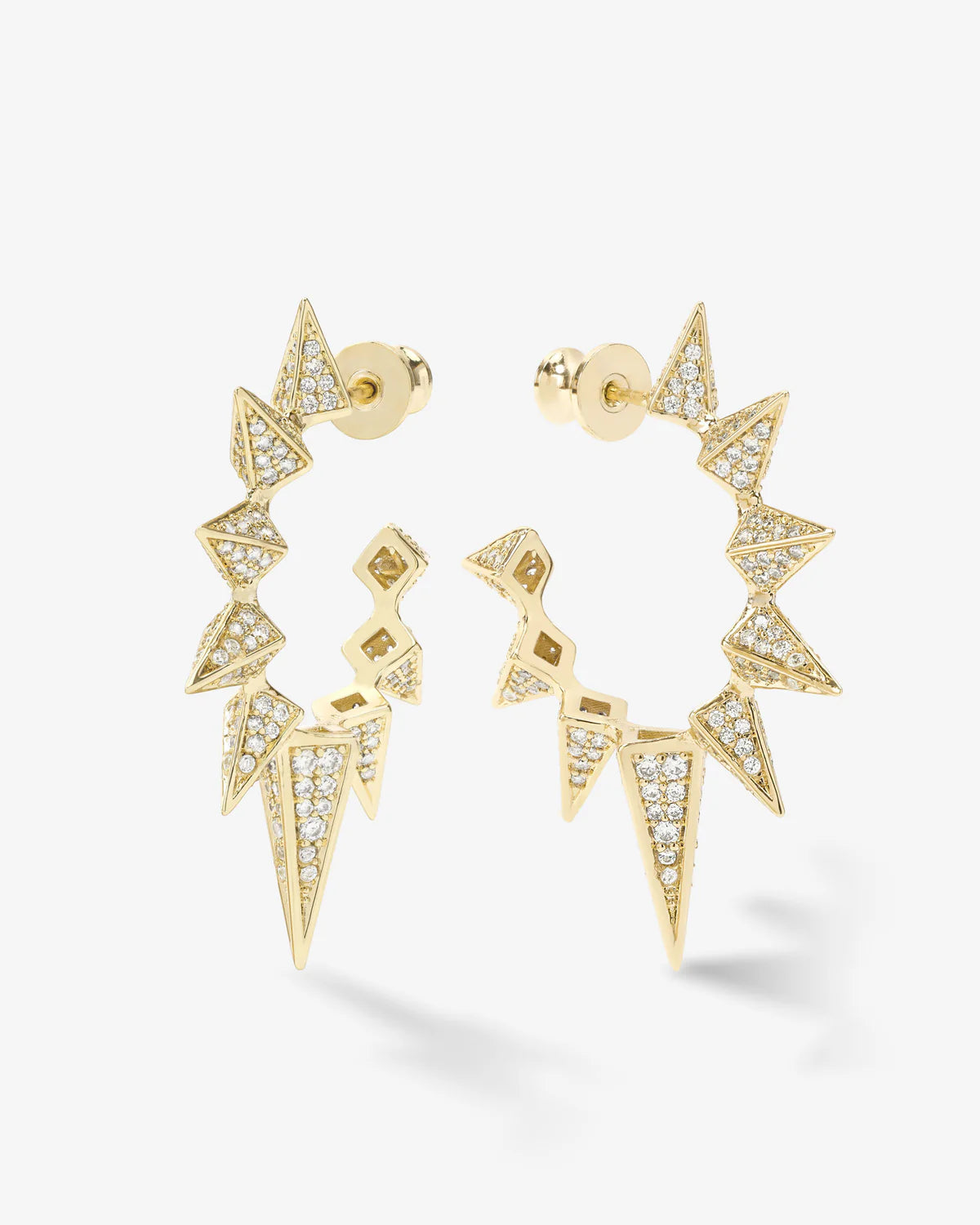 Gabriella's Big Sista Gold Pavé Hoops