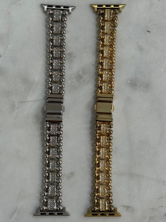 Gold Pave Apple Watch Strap