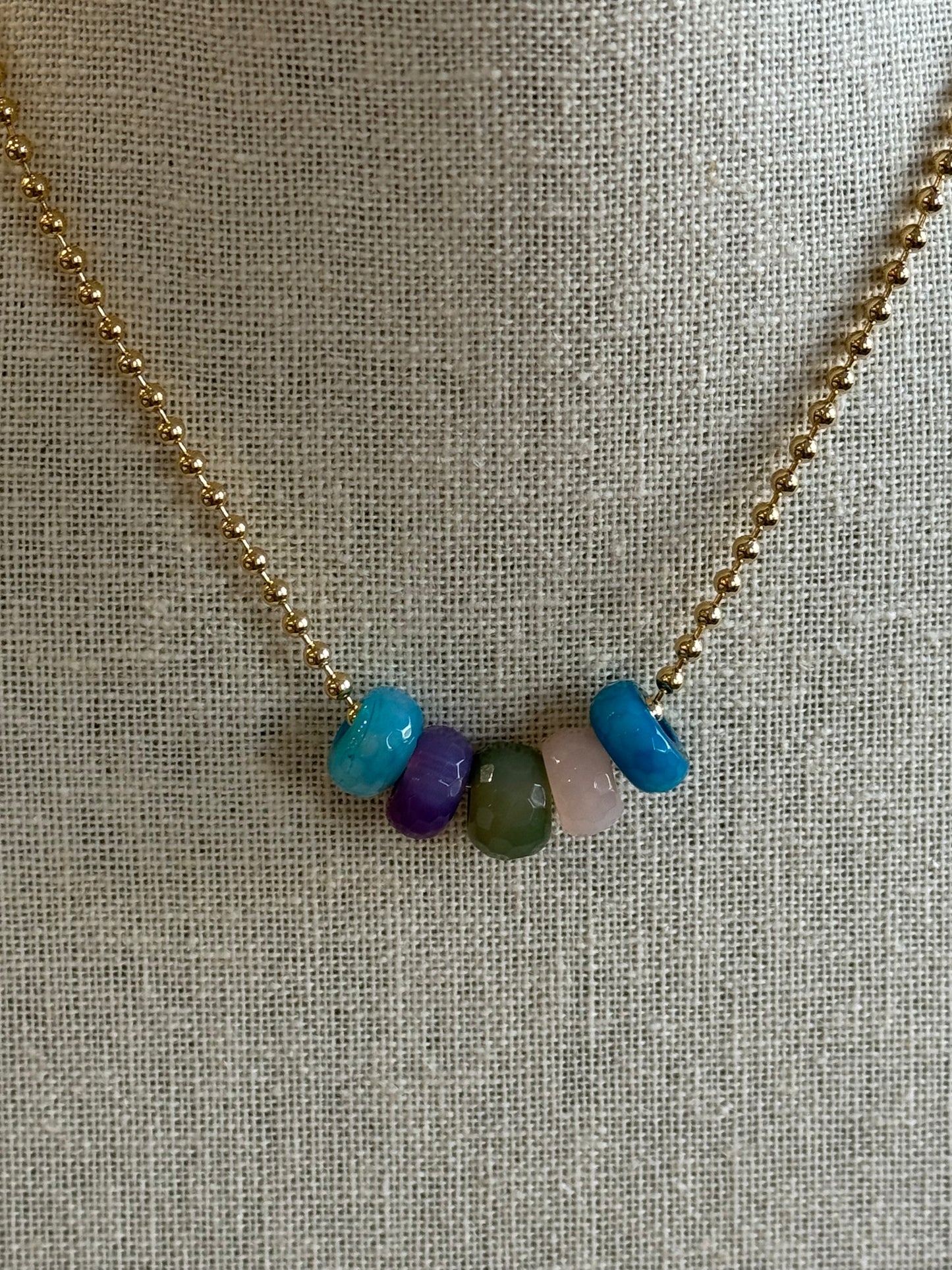 Faceted Stone Rondelles