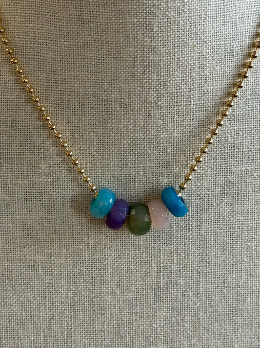 Faceted Stone Rondelles