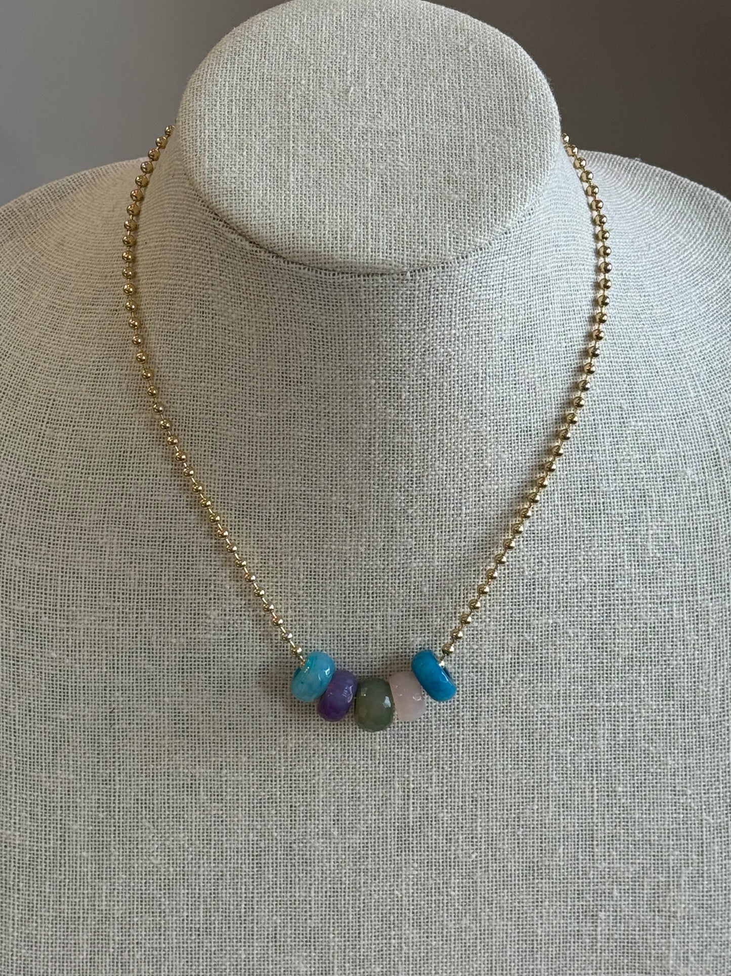 Faceted Stone Rondelles