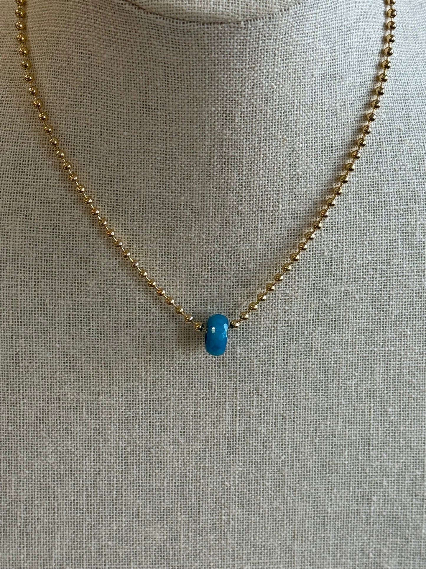 Faceted Stone Rondelles