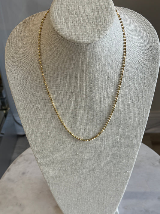 Ball Beaded Necklace 22"