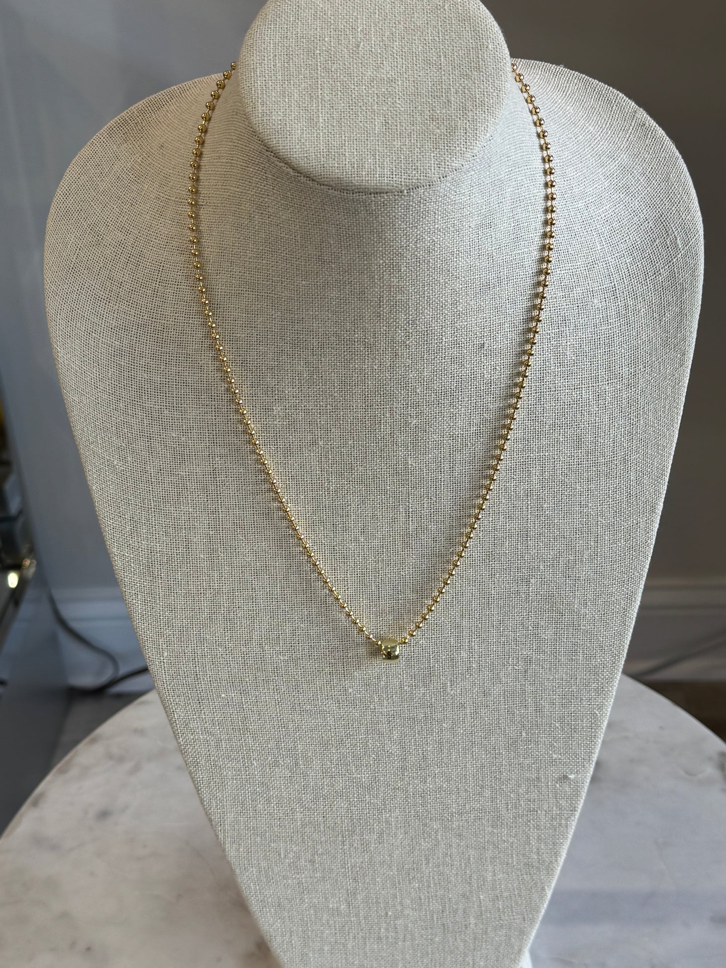 Smooth Gold Rondelle