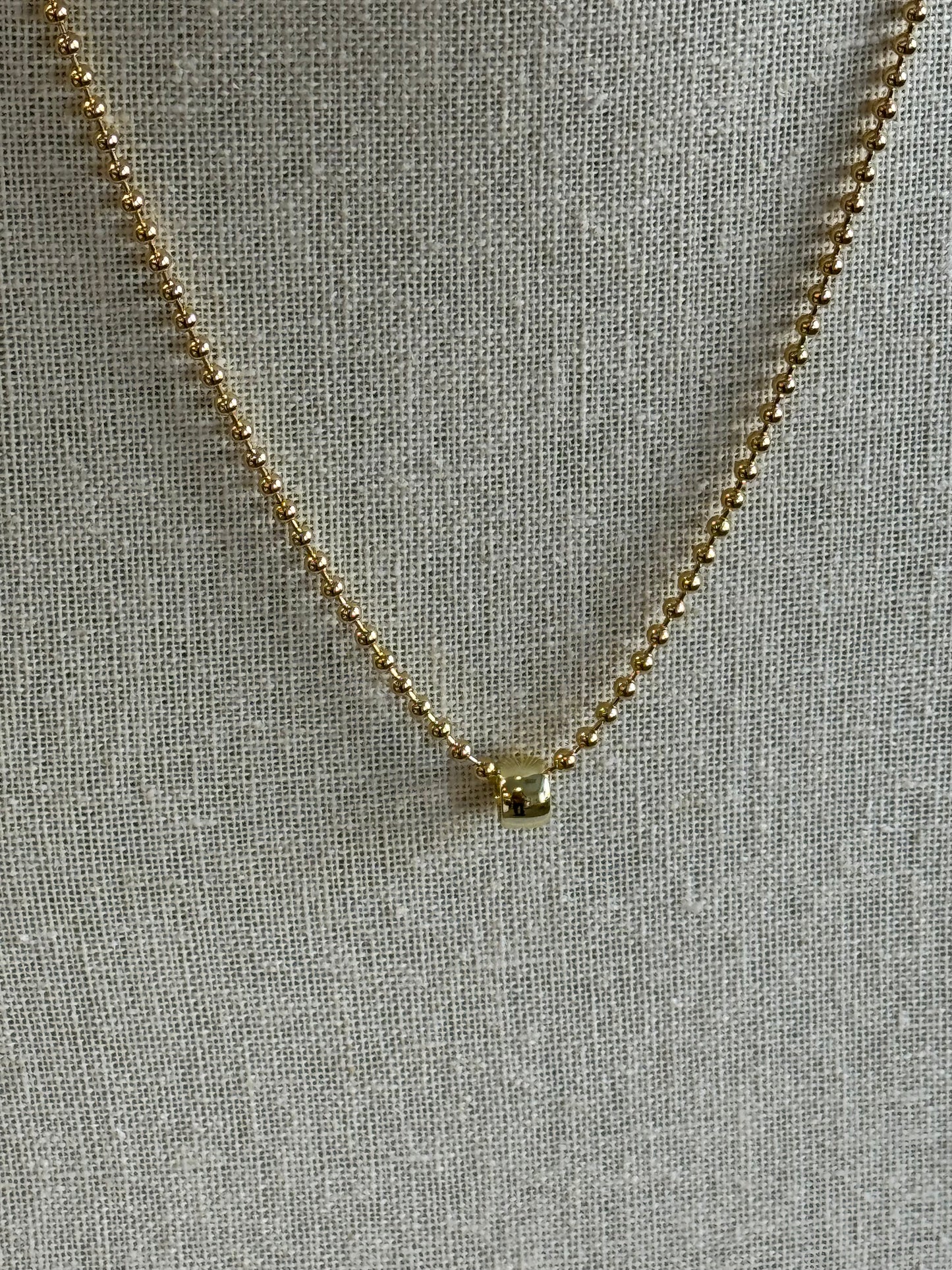 Smooth Gold Rondelle