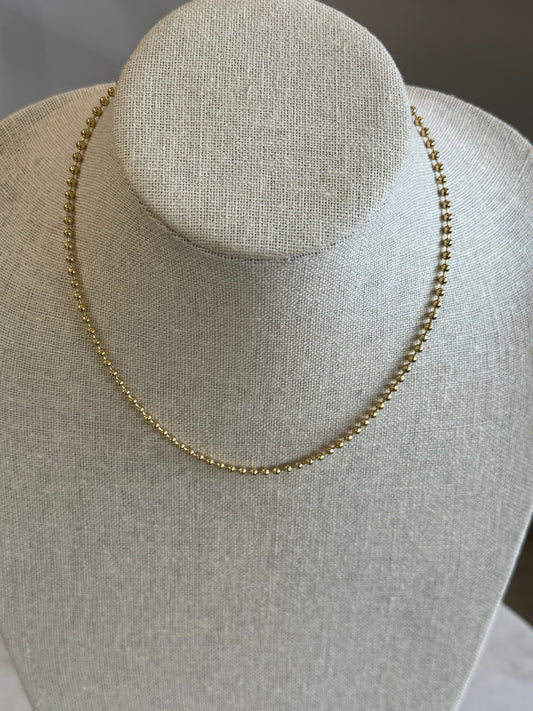 Ball Beaded Necklace 18"