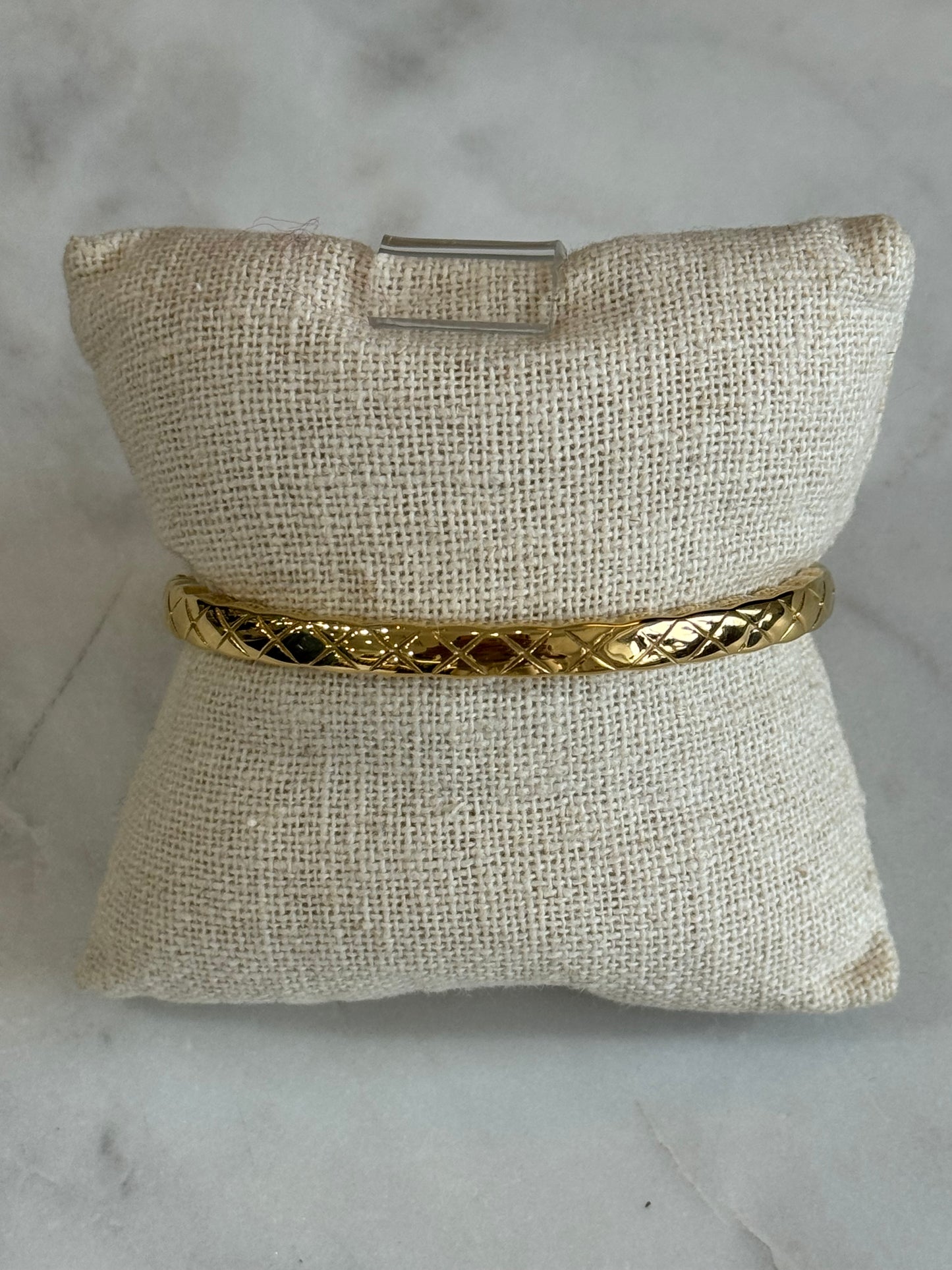 Quilted Embossed Bracelet