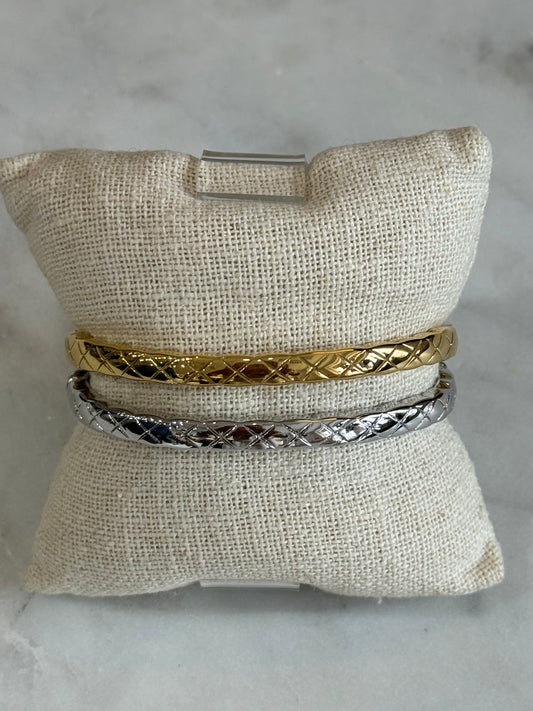 Quilted Embossed Bracelet
