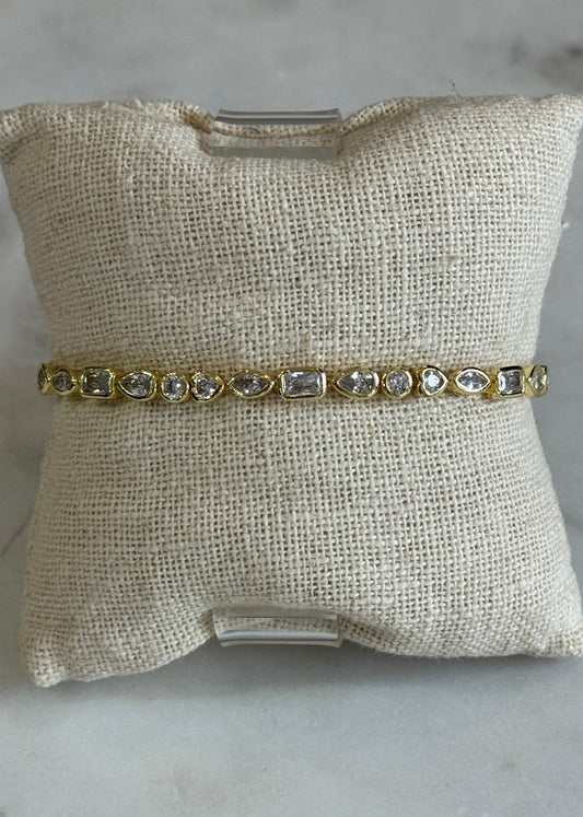 All The Shapes Tennis Bracelet