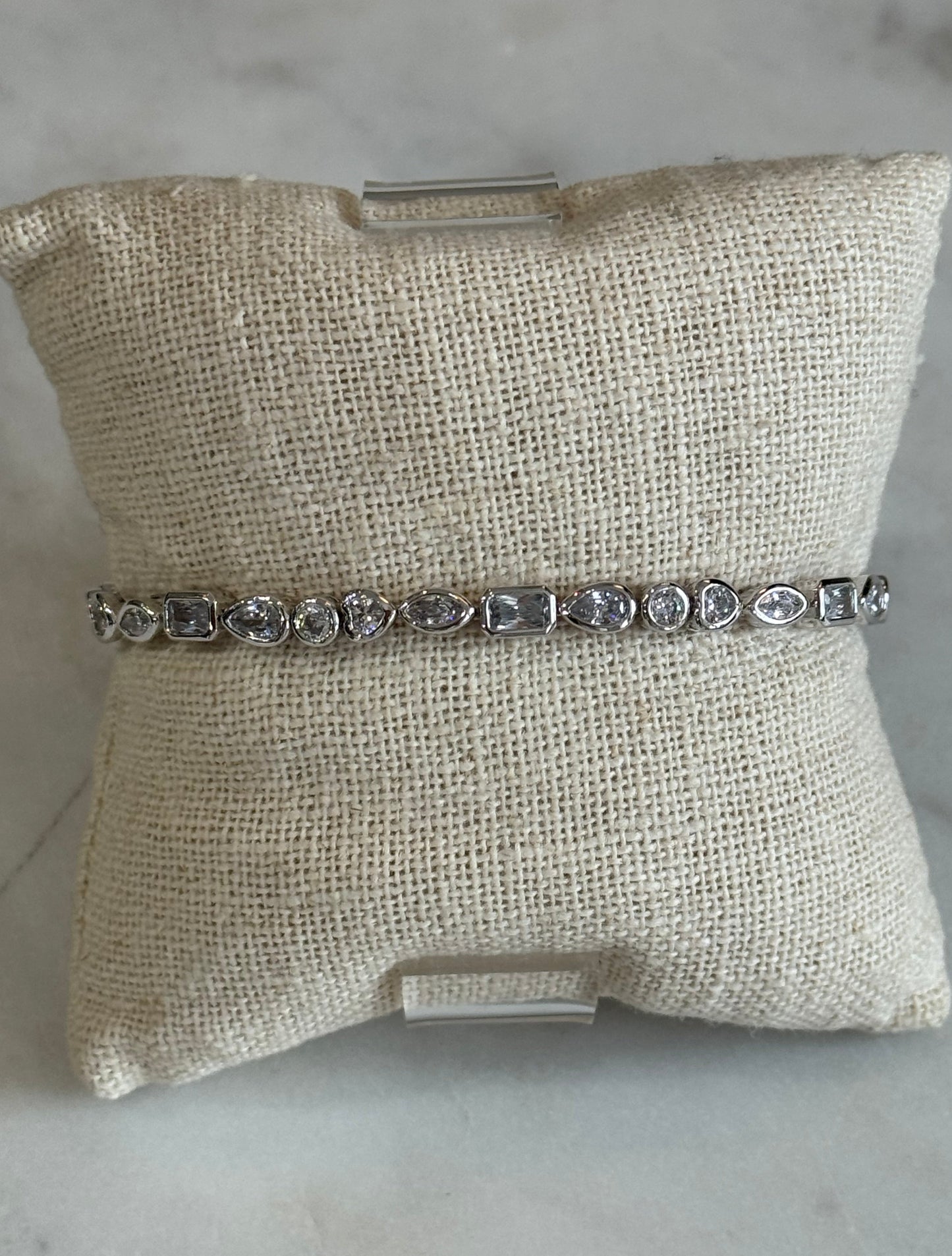 All The Shapes Tennis Bracelet