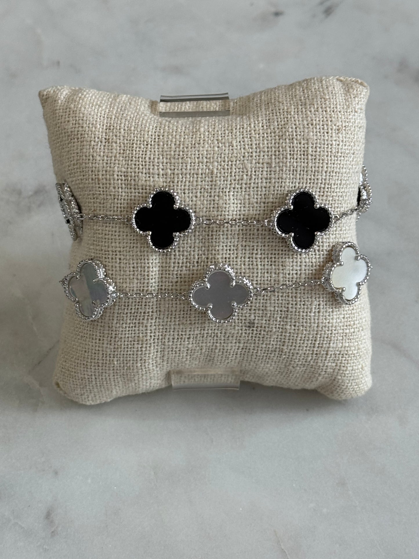 Ali Five Clover Silver Bracelet