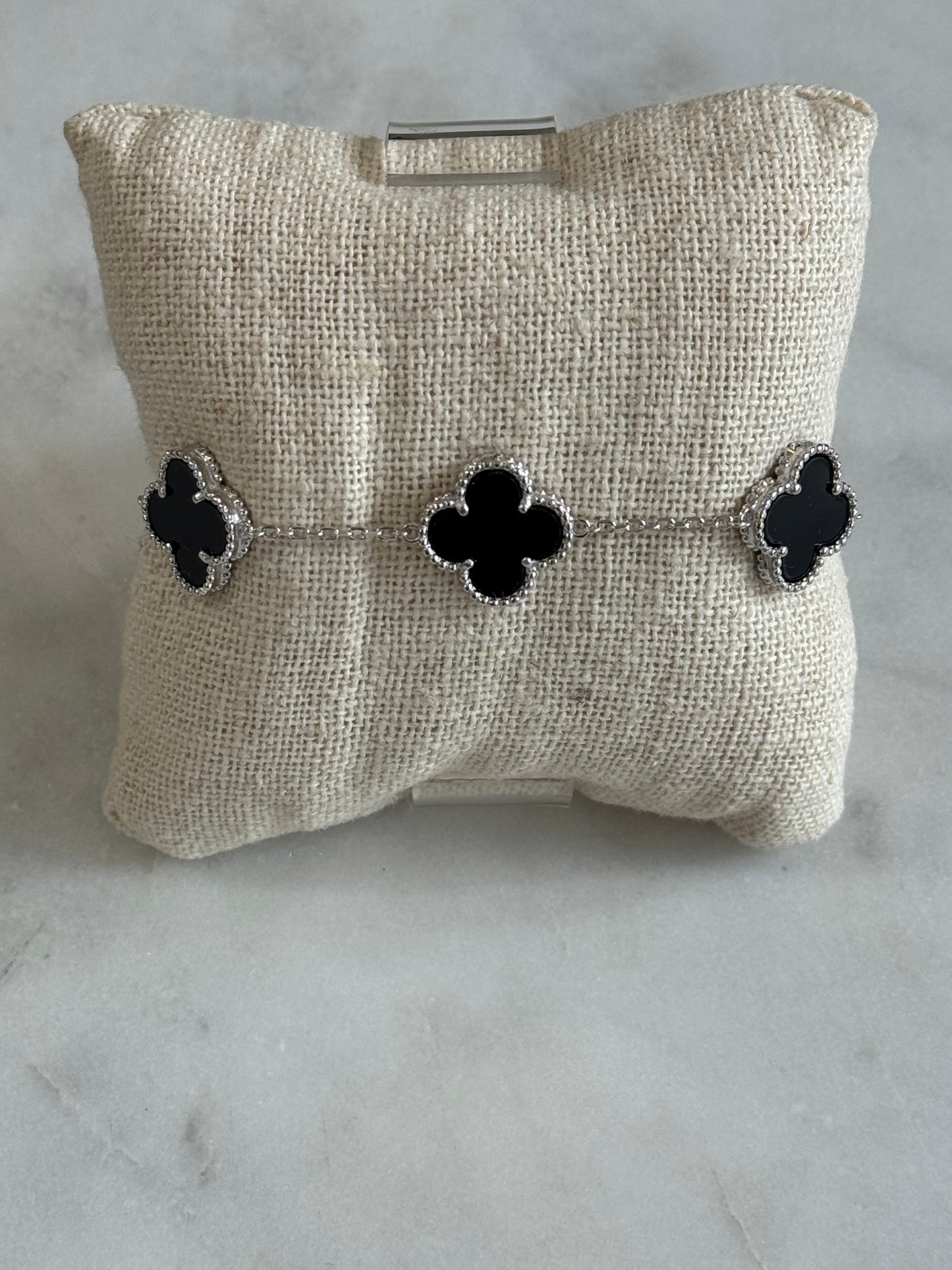 Ali Five Clover Silver Bracelet