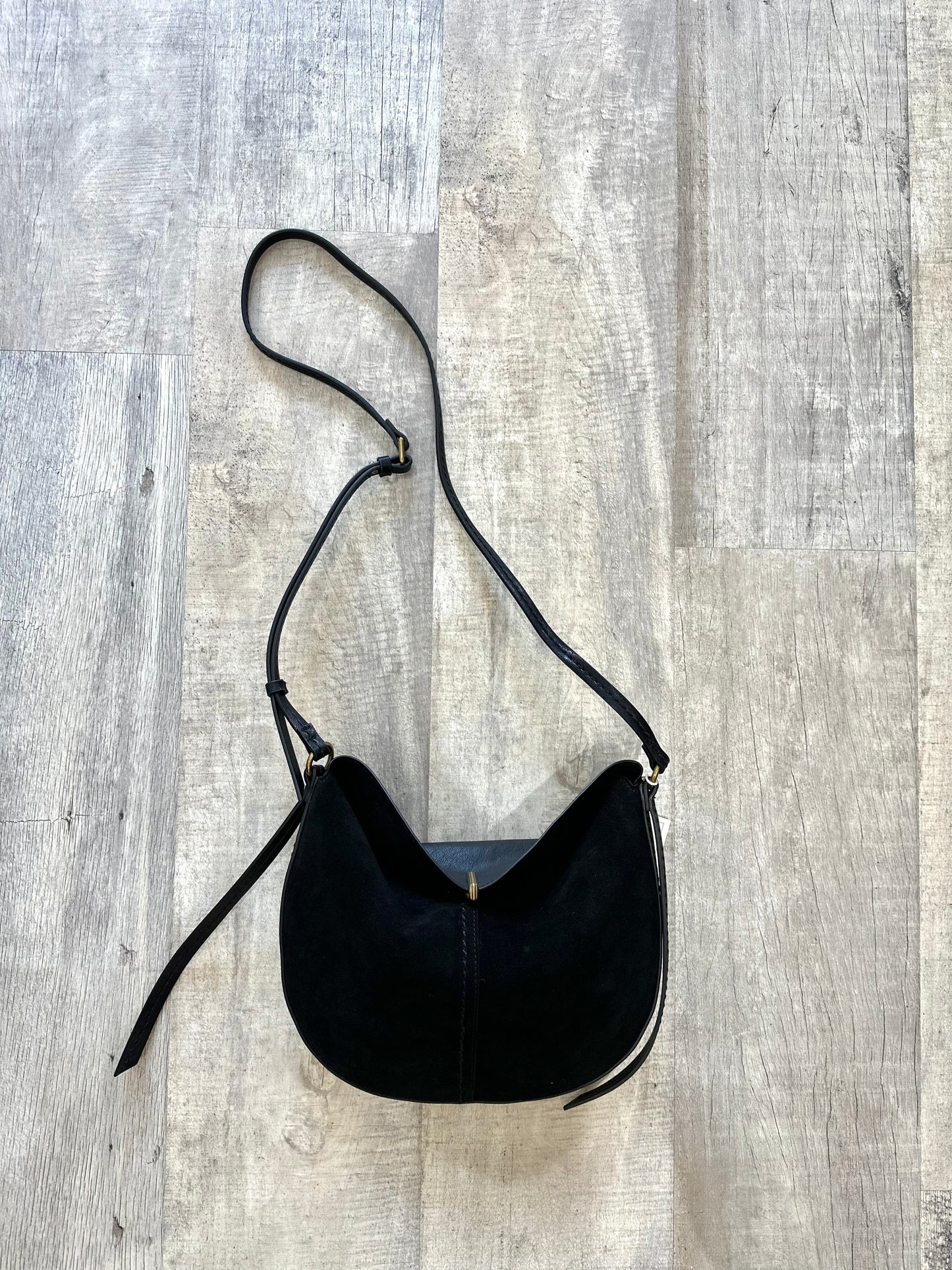 Bennet Black Suede Crossbody