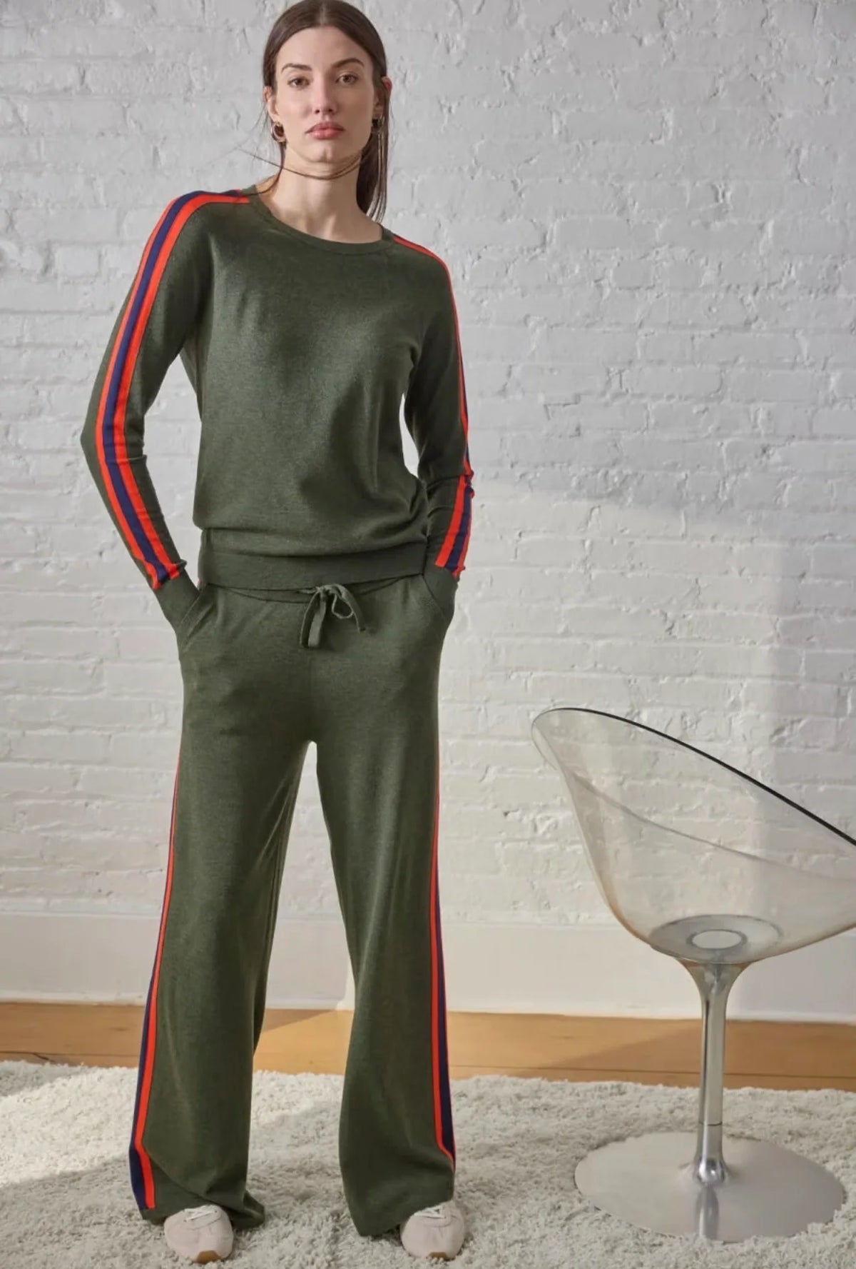 Military Crew Neck Sweater