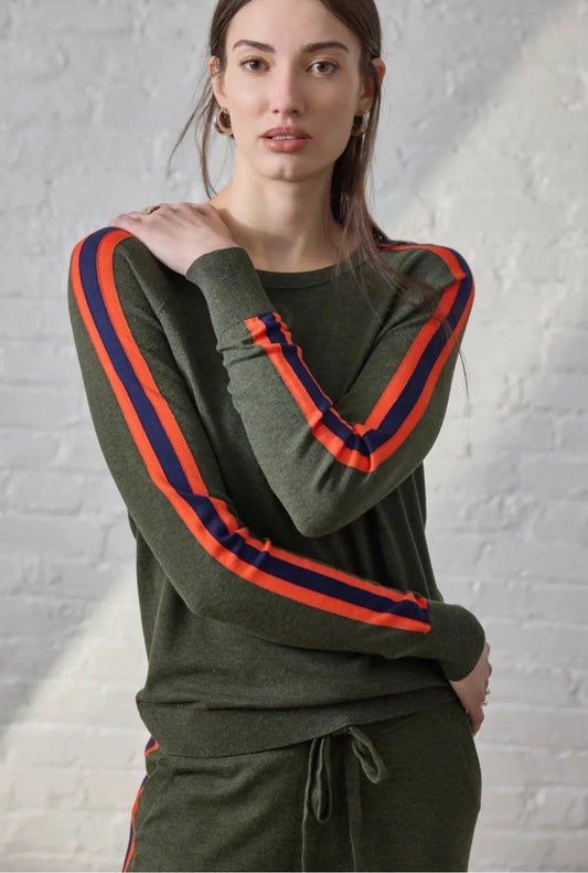 Military Crew Neck Sweater