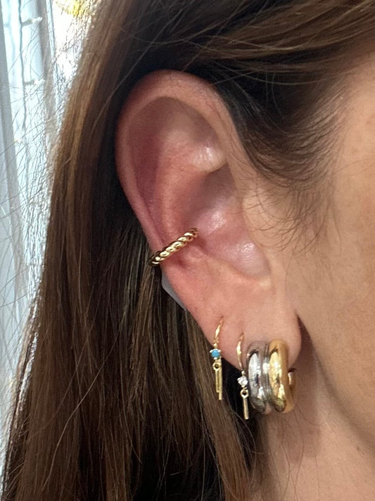 Gold Rope Ear Cuff