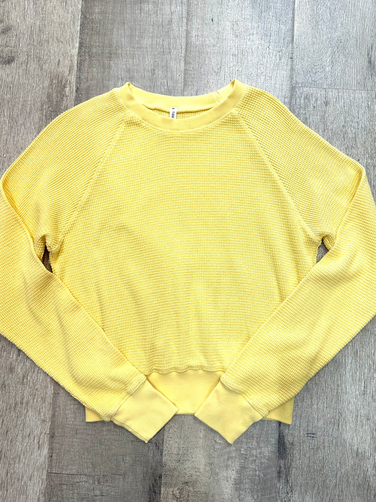 Daffodil Waffle Crewneck