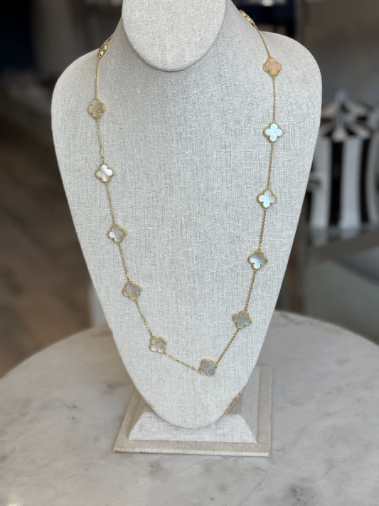 Ali Clover Necklace Long