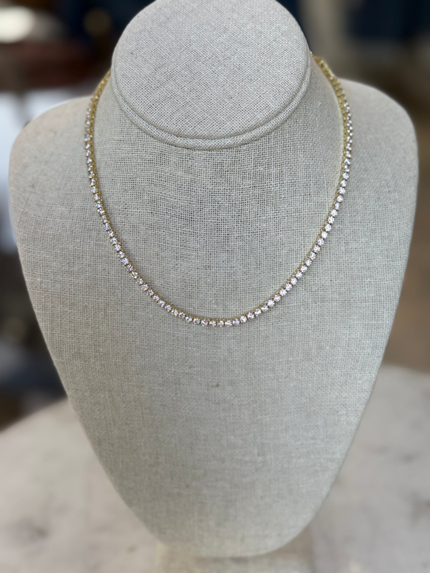 Babe 3mm 16" Tennis Necklace