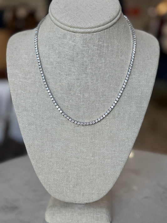 Babe 3mm 18" Tennis Necklace