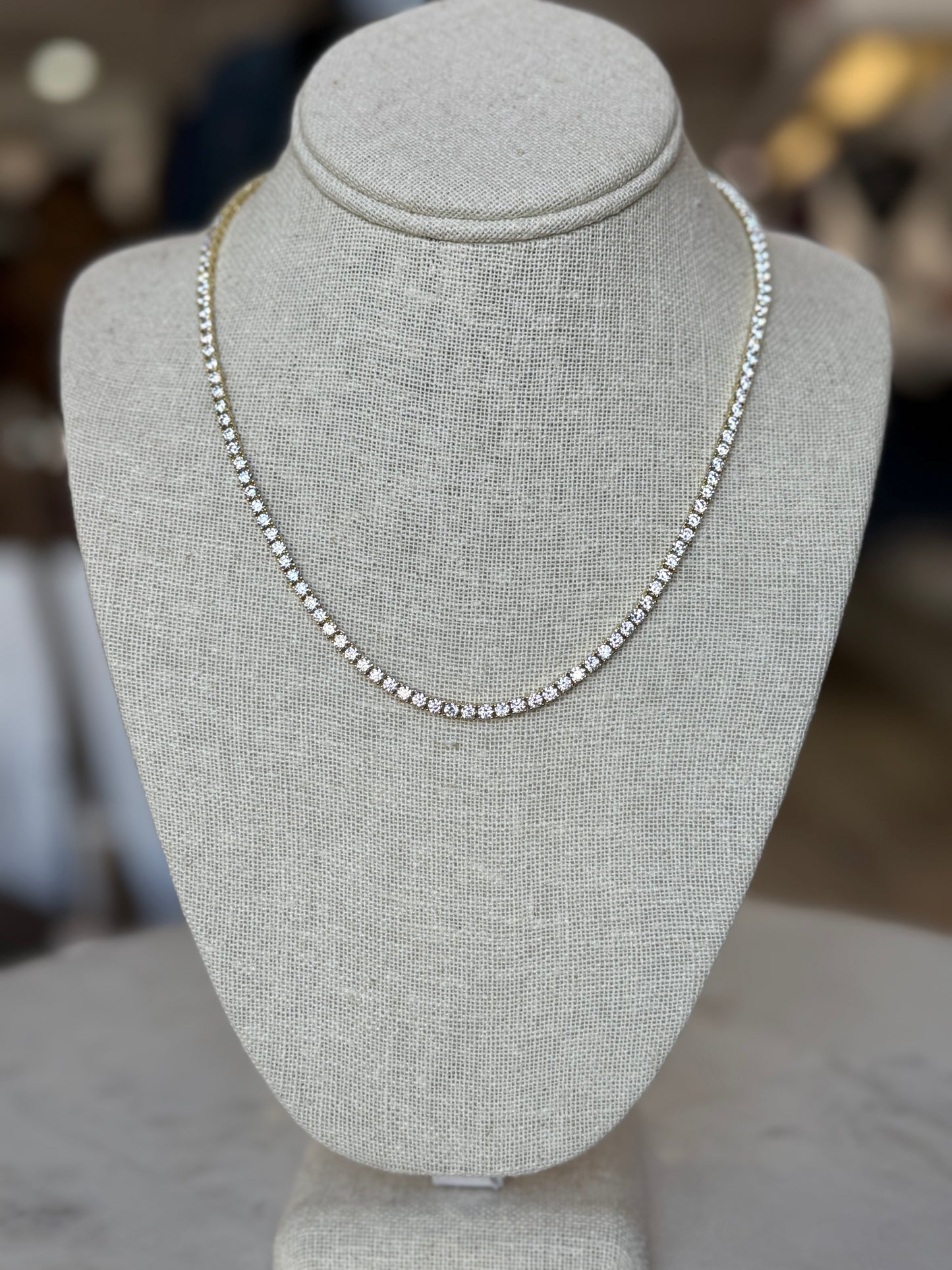 Babe 3mm 18" Tennis Necklace