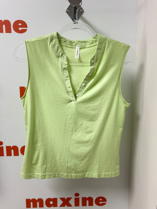 Sleeveless Henley Top