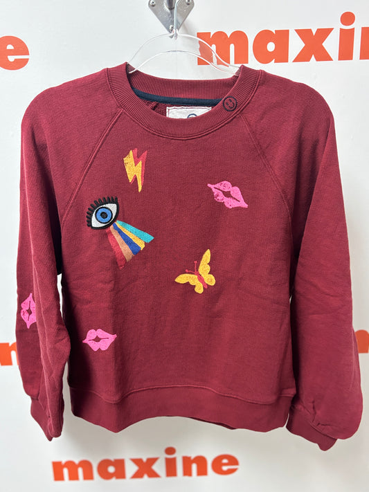 Burgundy Graffiti Sweatshirt