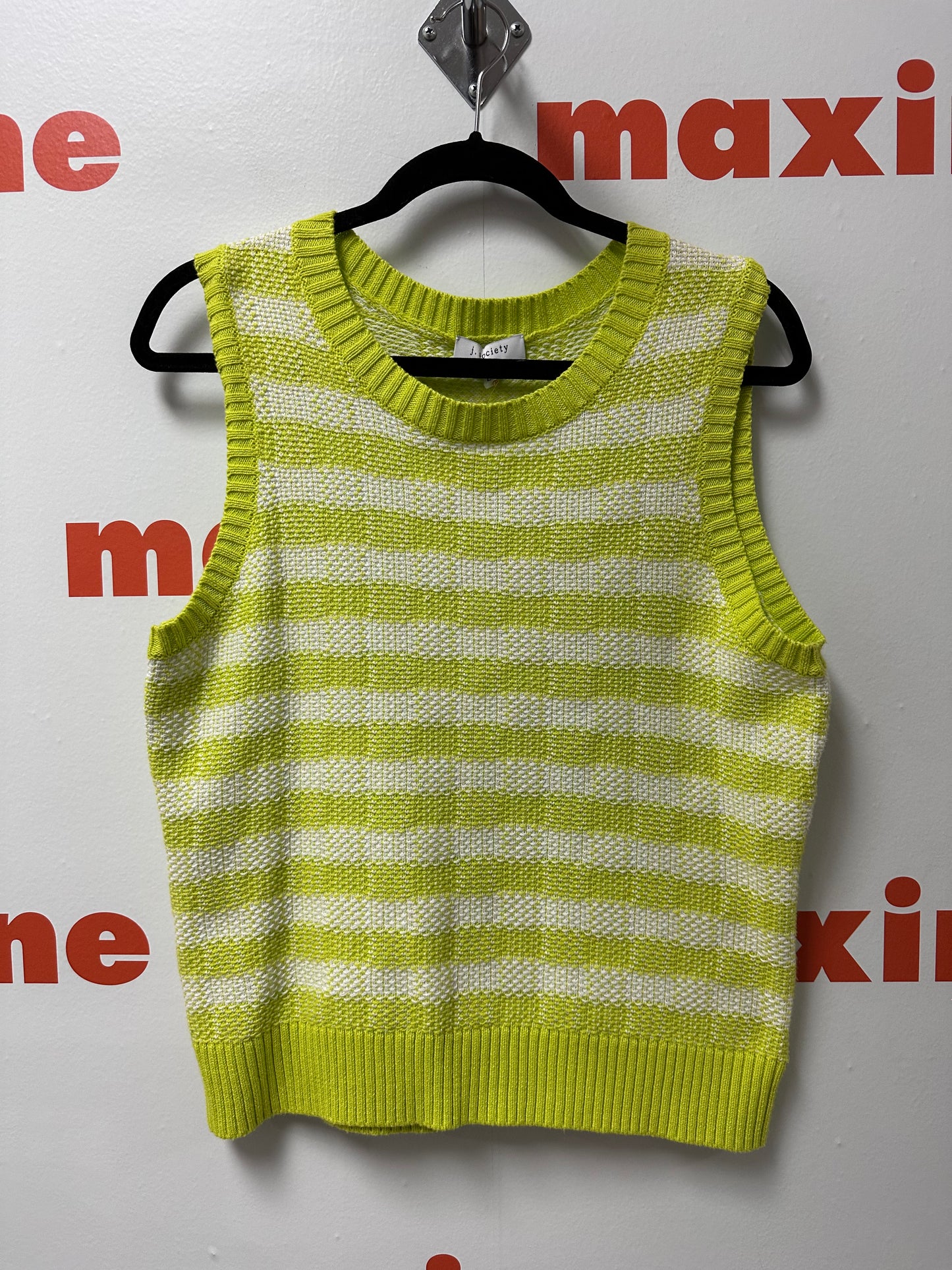 Lime Stripe Tank Sweater