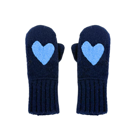 KR Patch Mittens Indigo Blue