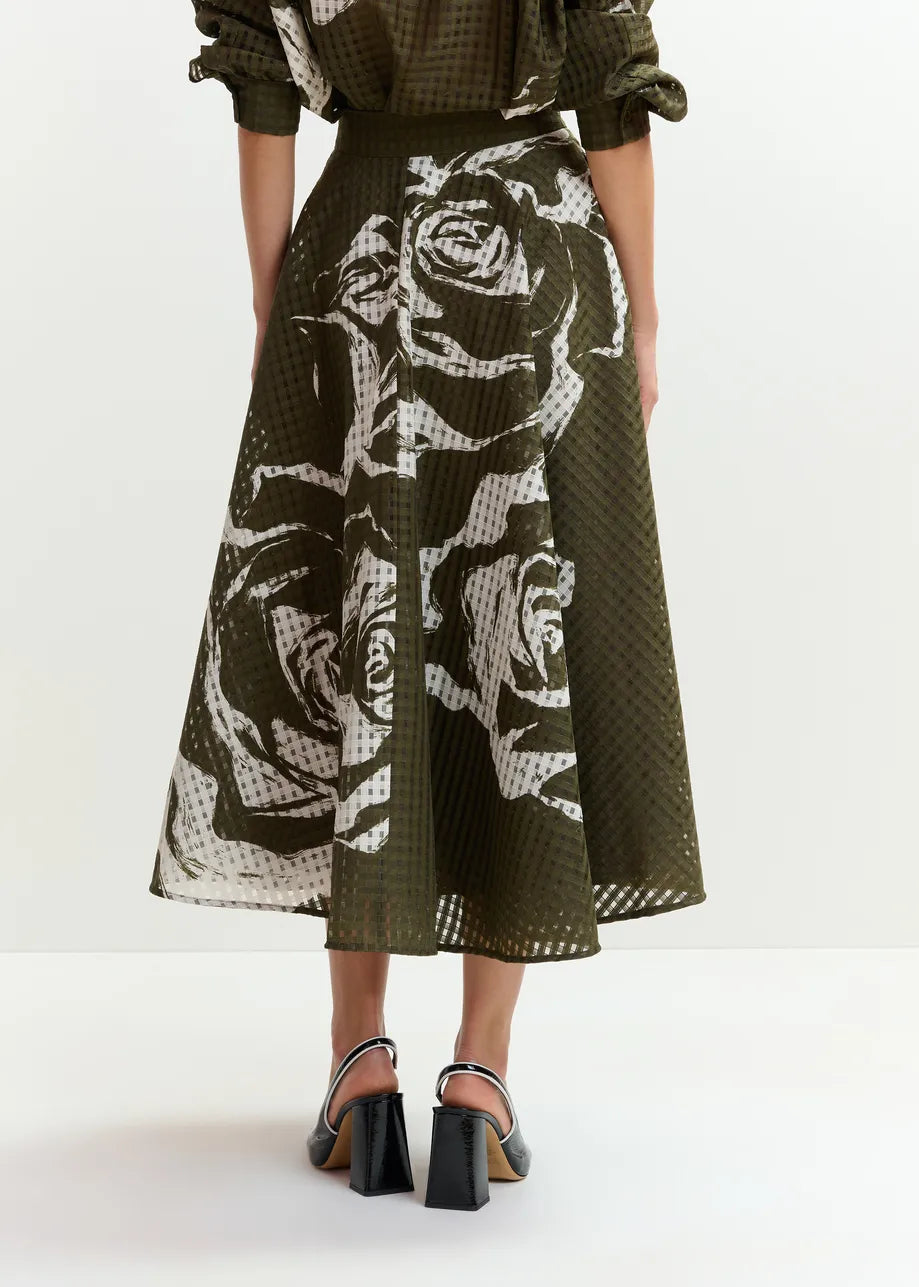 Jango Khaki Maxi Skirt