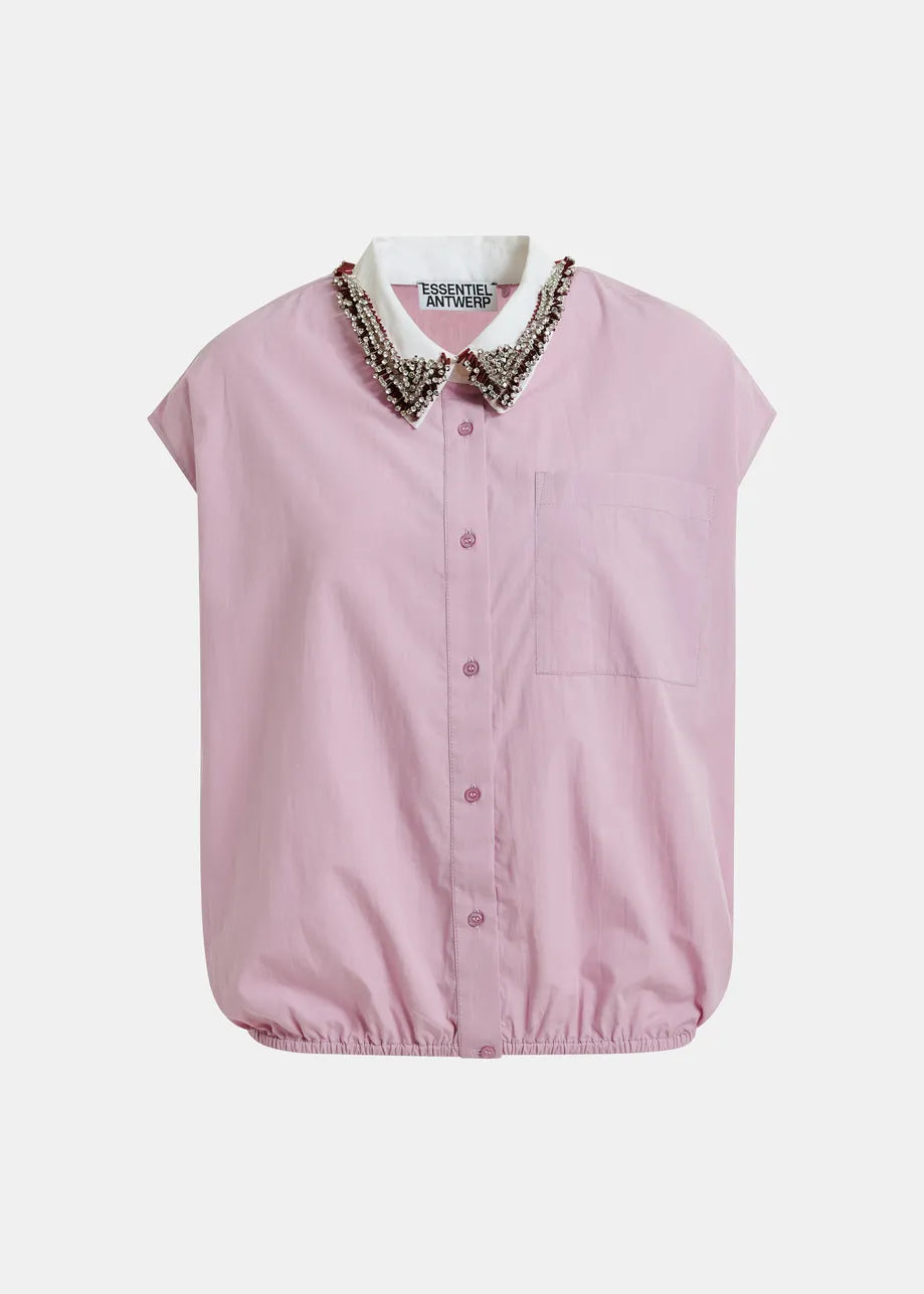 Janky Beaded Collar Shirt