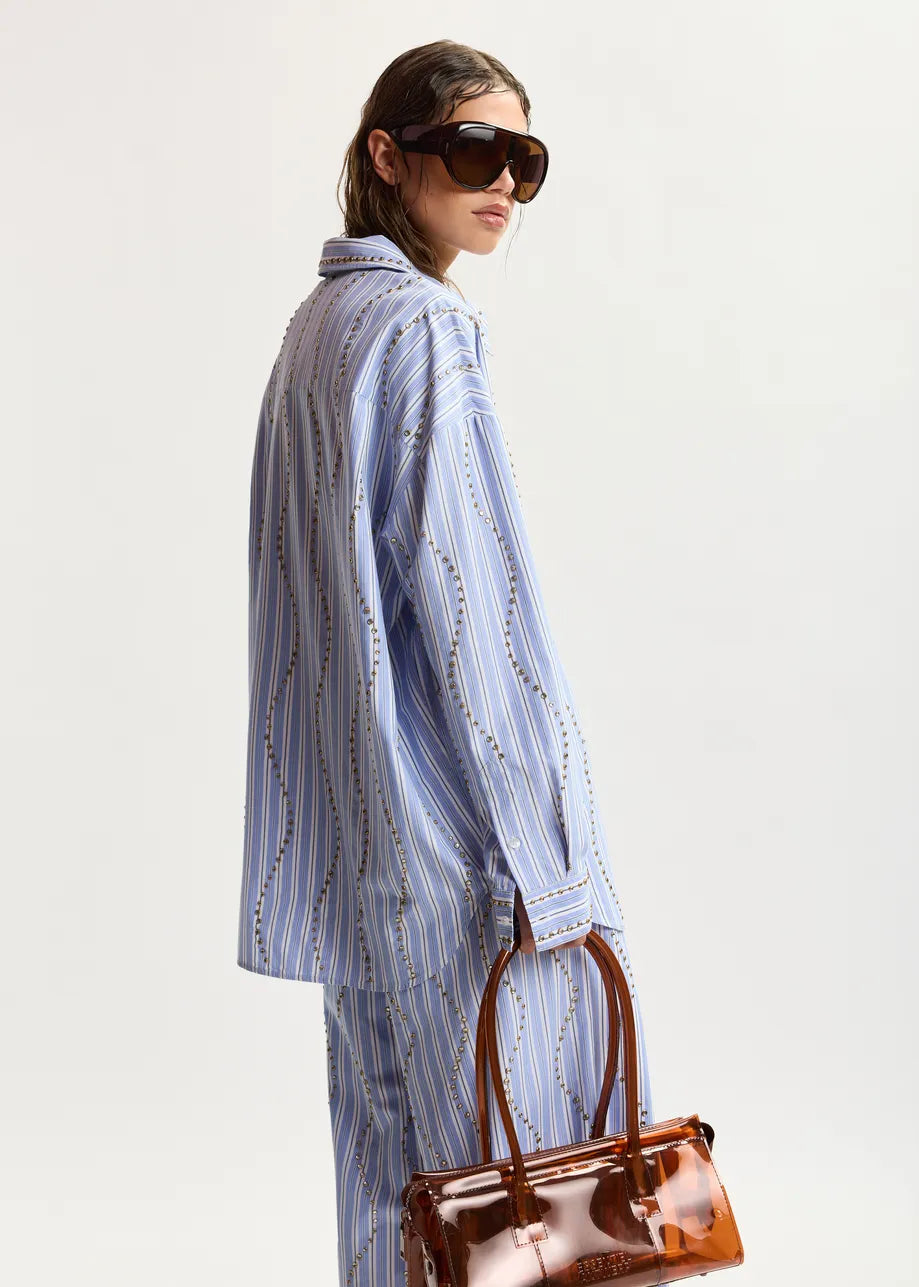 Jehlani Studded Oversize Shirt