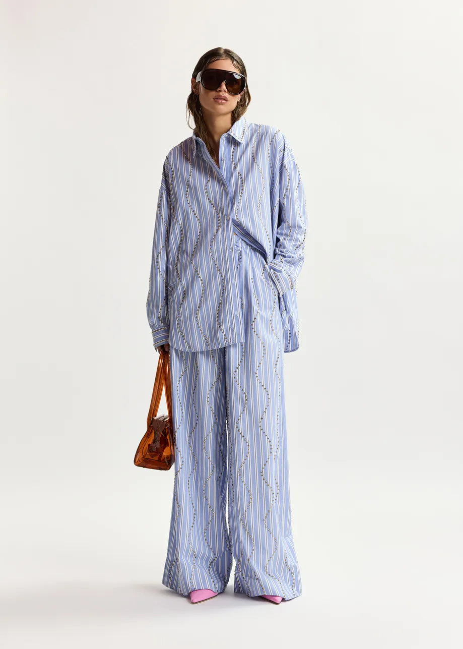 Jehlani Studded Oversize Shirt