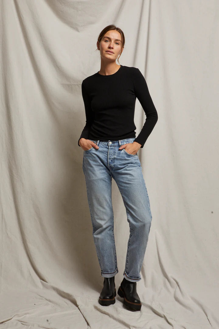 Jolie Black Rib Sweater