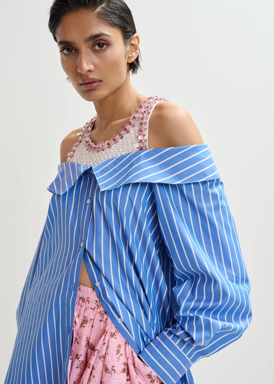 Jori Embellished Shirt Dress
