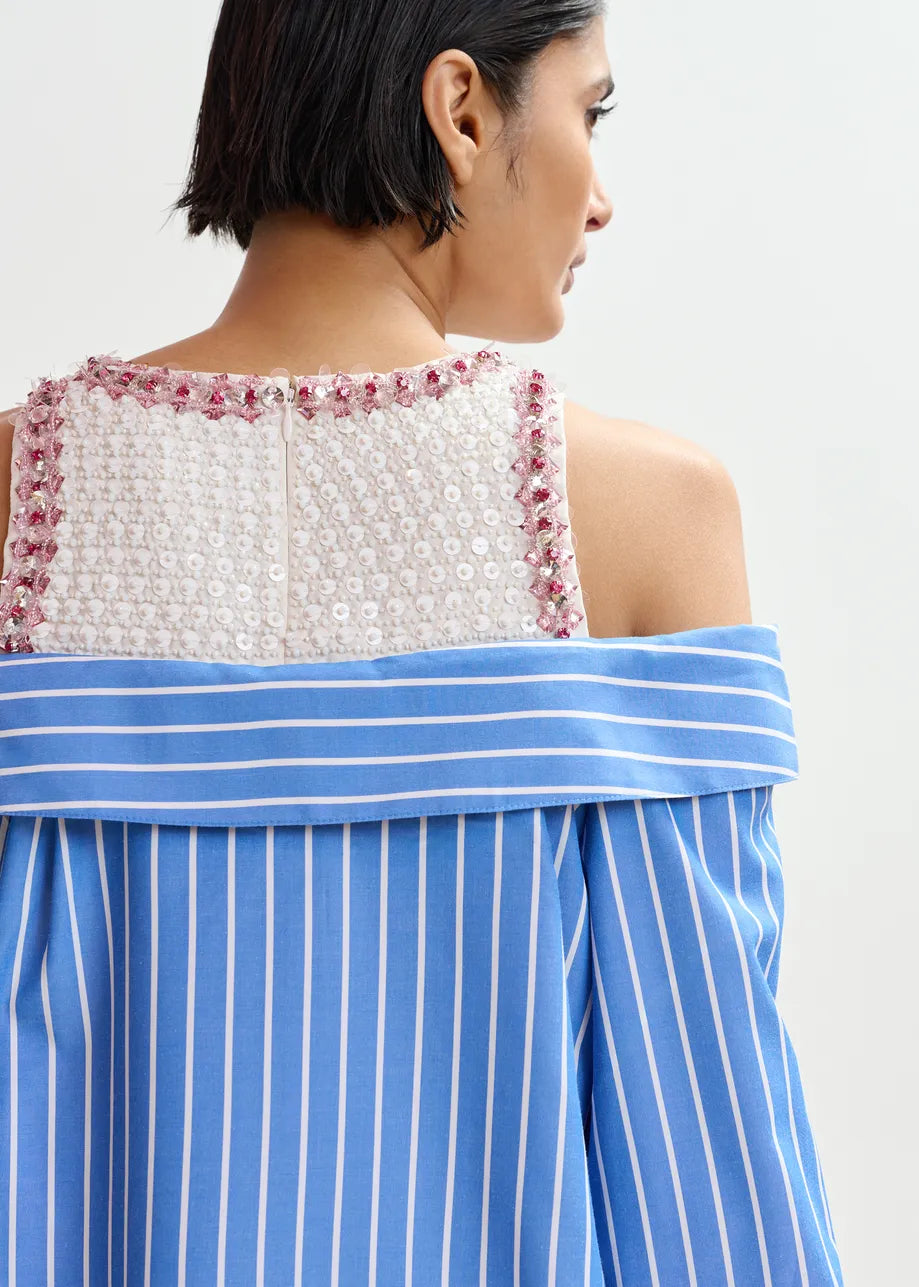 Jori Embellished Shirt Dress