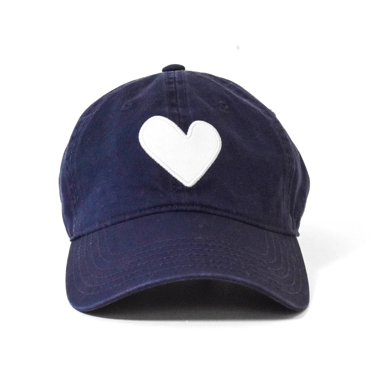 KR Baseball Hat Heart Patch Navy