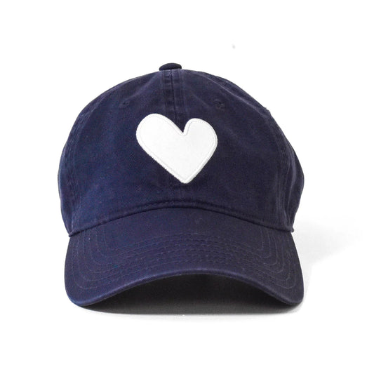 KR Baseball Hat Heart Patch Navy