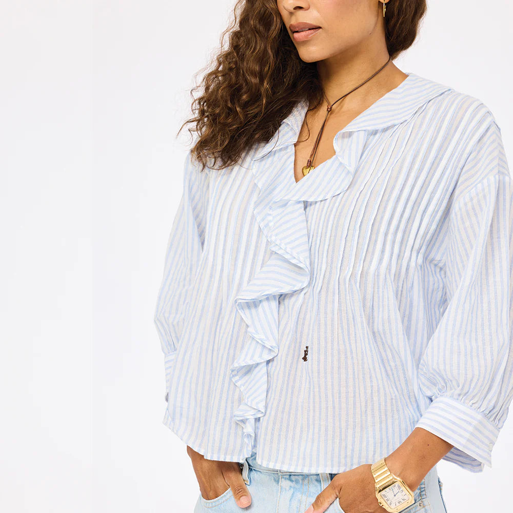 Rosen Cotton Blouse Blue