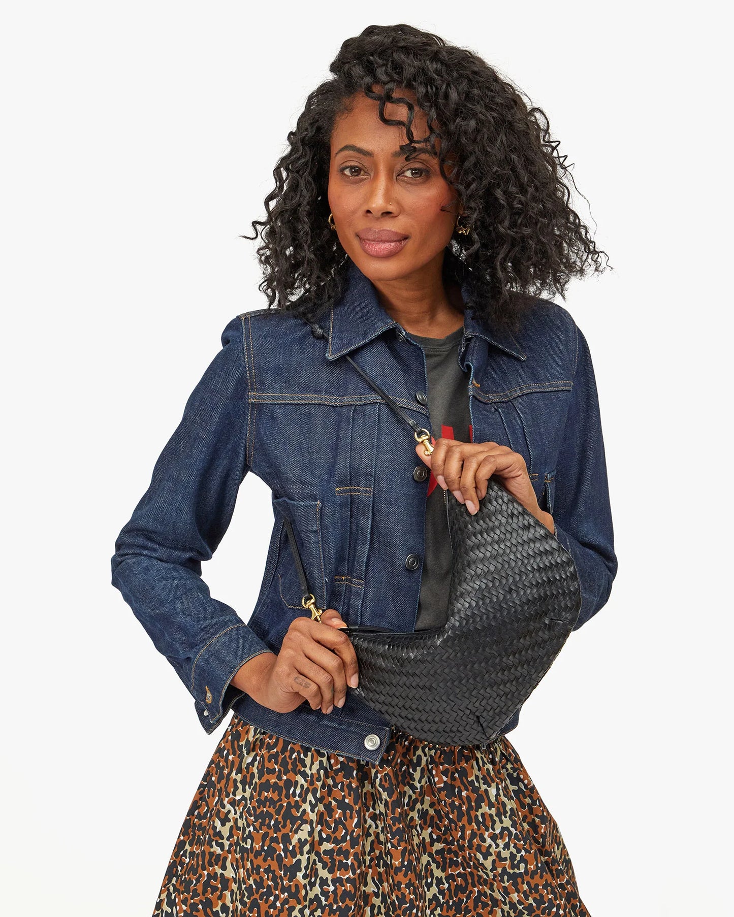 Lune Black Woven Zig-Zag