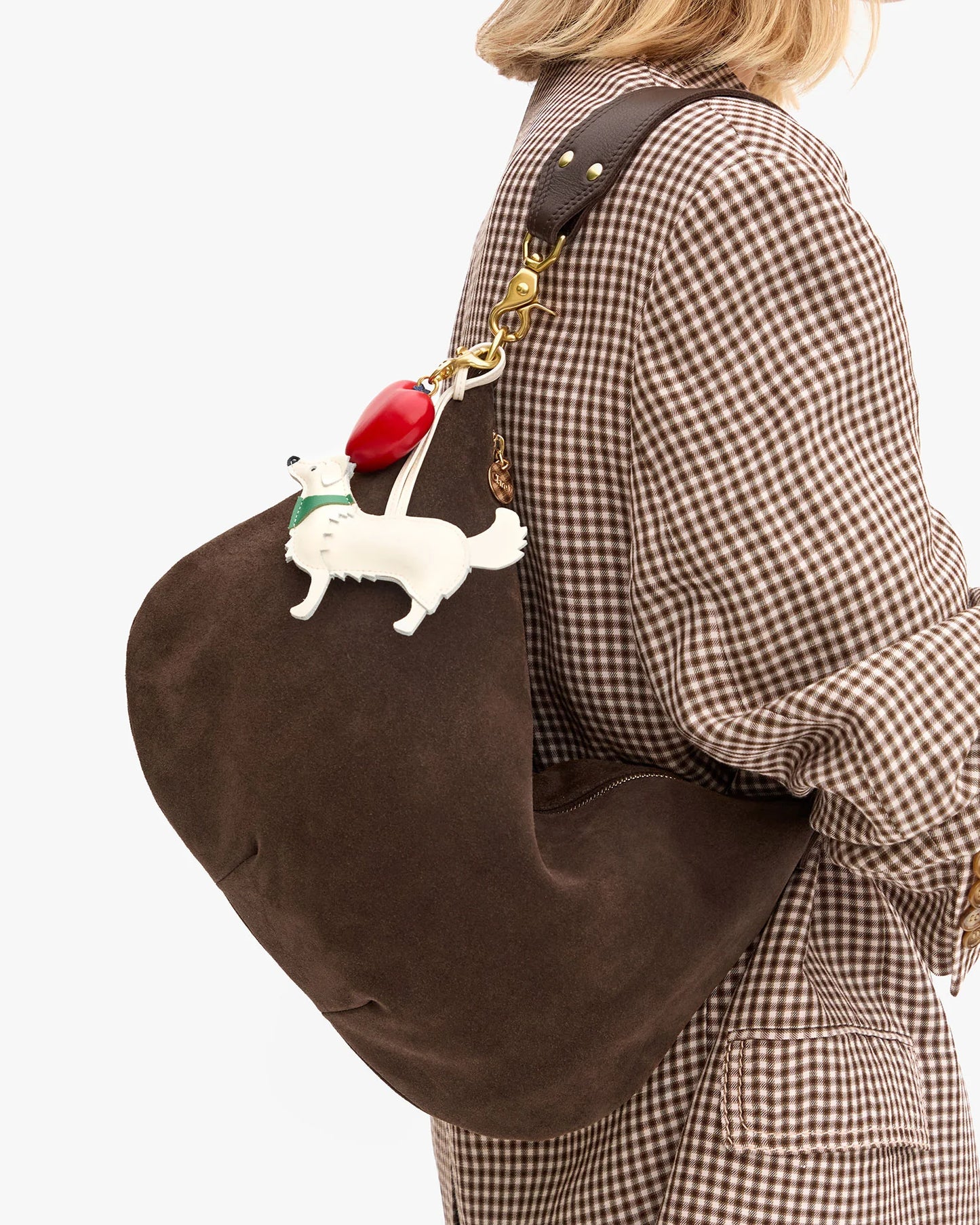 Moyen Messenger Chocolate Suede