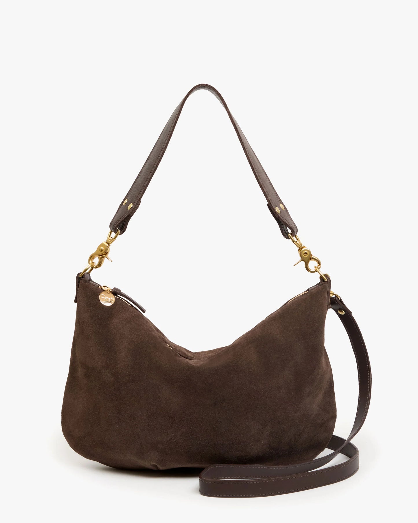 Moyen Messenger Chocolate Suede