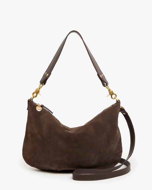 Moyen Messenger Chocolate Suede