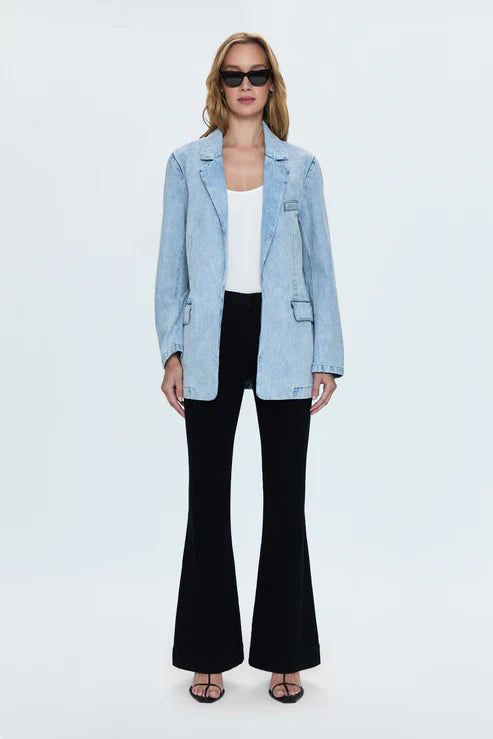 Kinsley Mid Rise Ultra Flare Jean Black Ink