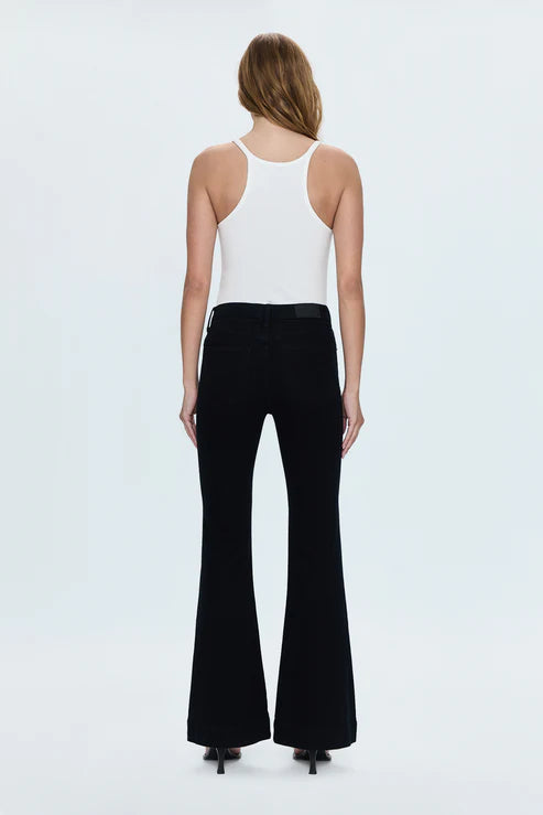 Kinsley Mid Rise Ultra Flare Jean Black Ink