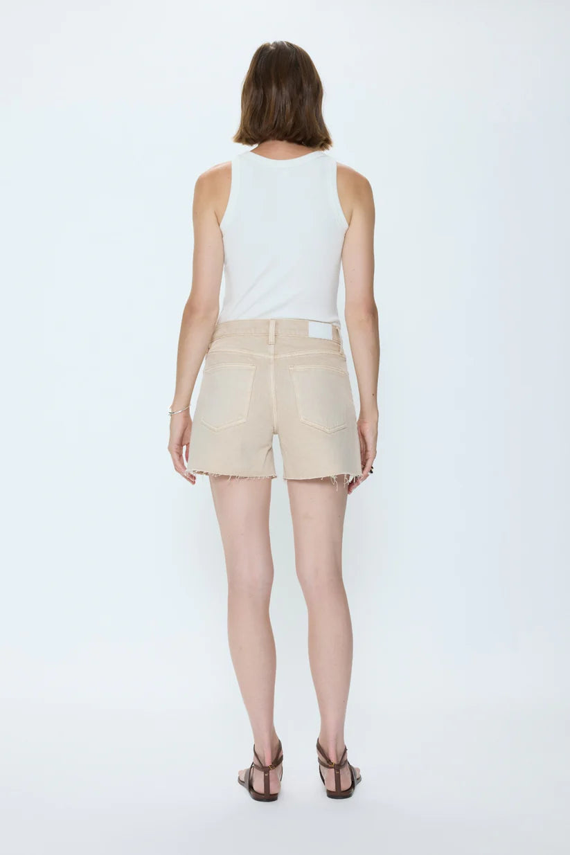 Kennedy Relaxed Mid Rise Cut Off Short - Honey